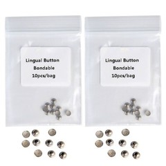 Dental Orthodontics Lingual Buttons Bondable Round / Crimpable Hooks Split Stops