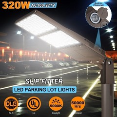 320Watts LED Parking Lot Light Dusk to Dawn Outdoor Shoebox Street Pole Fixtures