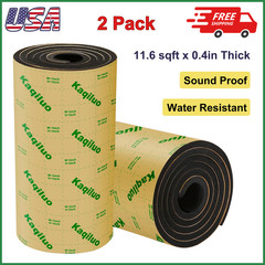 Self-Adhesive Sound Deadener Insulation High Density 0.4in Thick, 5.8 Sqft 2Pack