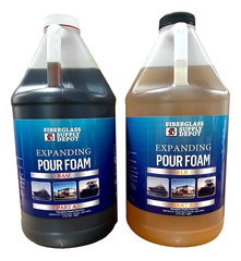 6LB Expanding Pour Foam 1 Gallon Kit Polyurethane Boat Insulation Foam