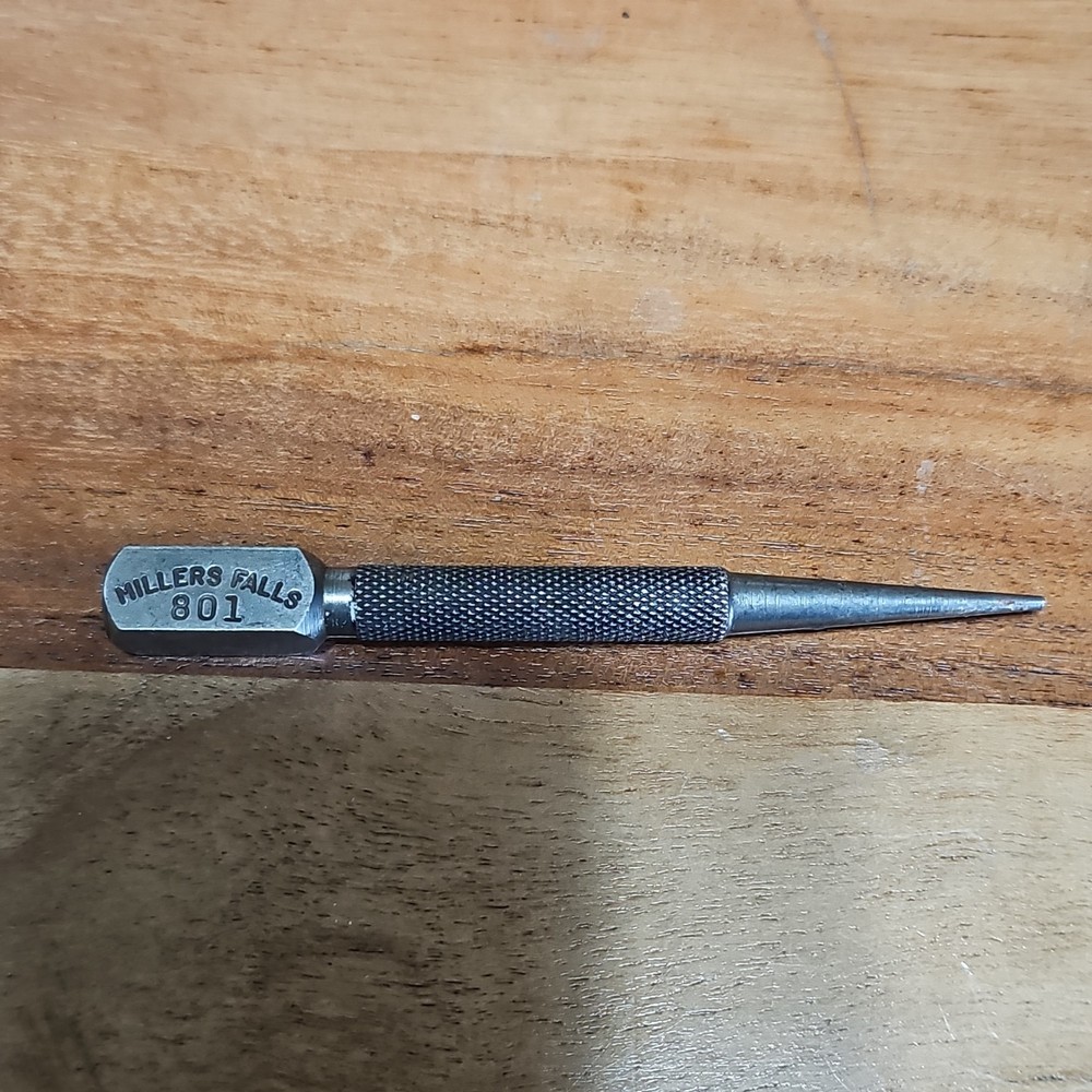 Millers Falls 801 Pin Punch 1/32 in Steel Metalworking Tool Made in USA