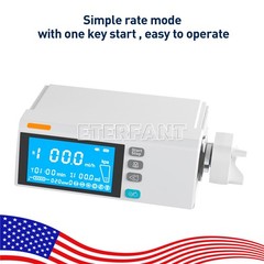 4.3 Inch Color Touch Screen Syringe Pump Stackable Design Medical/Lab Use