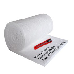 Ceramic Fiber Blanket – 1”X12”X32”, 8LB, 2400F for Wood Stove Forge Furnace etc.