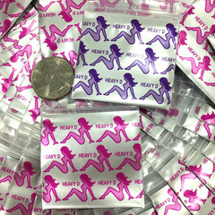 BaggiesSince1987 – 1515 Design Zip Bags METALLIC P 50 D MIX 100PCS, READ DETAILS