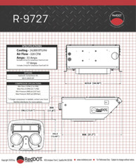 Red Dot AC Unit 12v Rooftop Mount R-9727-3P