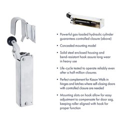 1PC For Kason 1094 SureClose Hydraulic Door Closer with Flush to 3/4 Inch Hook