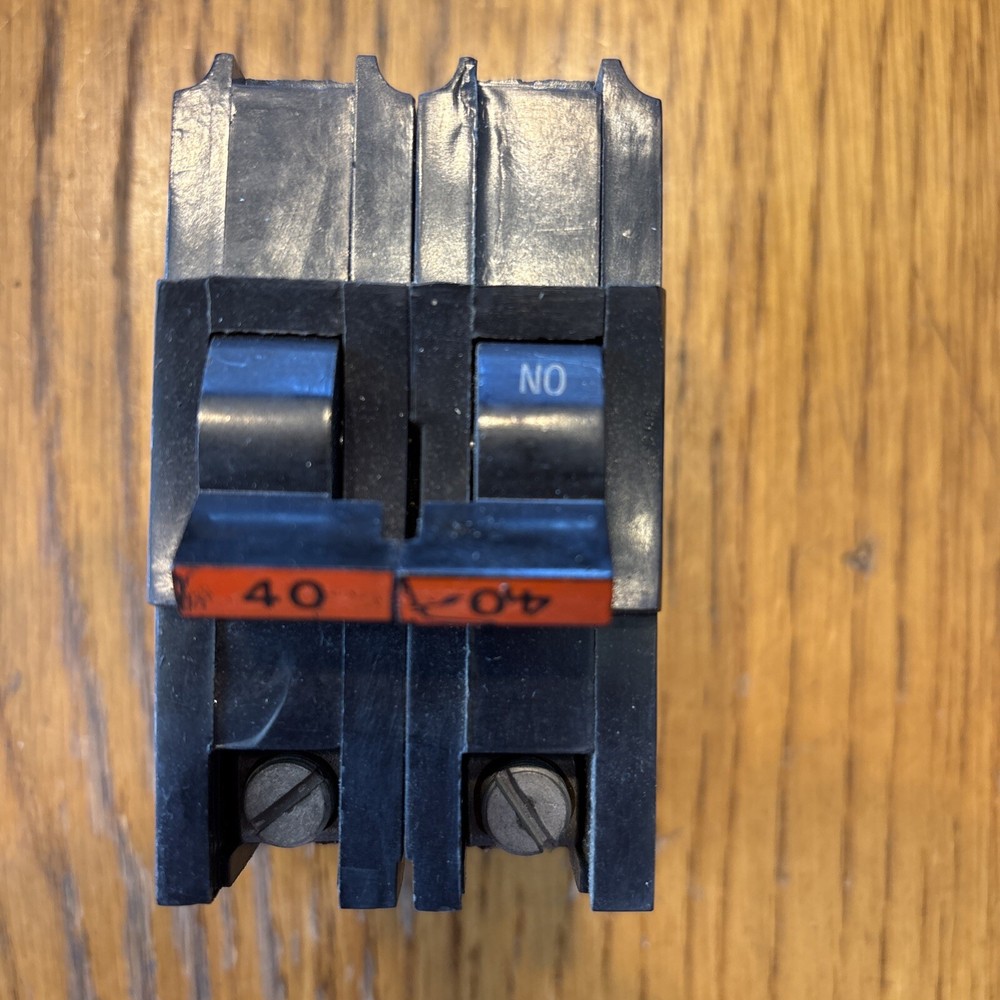 Federal Pacific 40A 2 Pole Circuit Breaker – Black