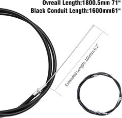 71 Heavy Duty Throttle Cable with 63″ Inner Wire Replacement Total length 71inch