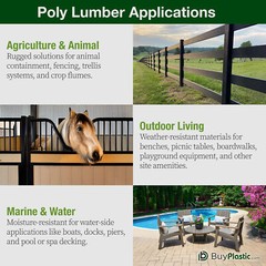 BuyPlastic Tangent Poly Lumber – Milwaukee Brown, 2×6 (1.5″ x 5.5″), 72″ L