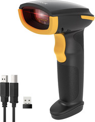 Inateck Wireless Barcode Scanner Bluetooth 1D USB 2000mAh 1 Charge 3 Months