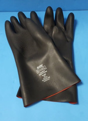 (2 PAIR)Mapa Stanzoil N-440 Neoprene Glove,Flame/Chemical Resistant,SIZE 11, USA