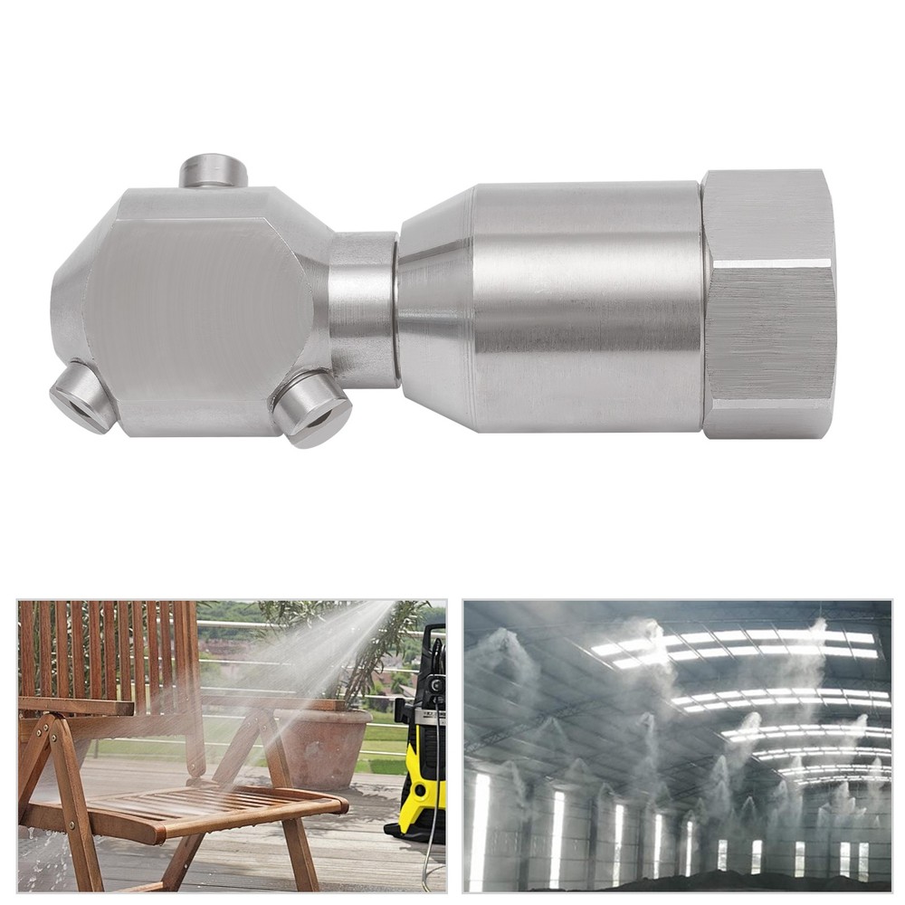 Stainless Rotating Jet Spraying Washing Nozzle Tank Barrel Pipeline Clean 1/2”