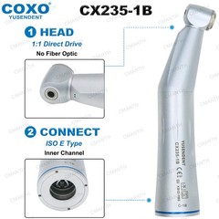 US COXO Dental Contra Angle Handpiece LED Slow Speed Straight 1:1 10:1 1:5 20:1