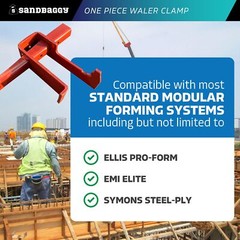 Sandbaggy One-Piece Waler Clamp – Compatible w/ Symons Forms – Concrete Brackets