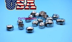 5x Dental Kids Primary Molar Crowns Stainless Steel Pediatric crown 48 Sizes USA