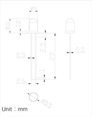200Pcs 10 Colors X 20Pcs 5Mm LED Light Emitting Diode Assorted Kit 29Mm Lead Cle