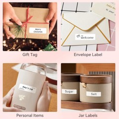 NIIMBOT D110 Bluetooth Label Maker with Tape Portable Thermal Label Printer
