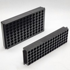 80 or 96 Place Laboratory Plastic Vial Test Tube Rack Holder 8mm or 11mm