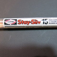 Harris Stay- Silv 15 Silver Brazing Rods – Qty. 22 + 1 And 1/2 Pieces