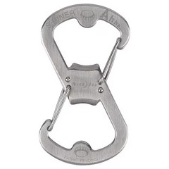 Nite Ize Sbo-03-11 S-Biner Key Clip, Silver, Stainless Steel, Key Holder,