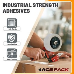 36 ROLLS – 2 INCH x 110 Yards (330 ft) Clear Carton Sealing Packing Package Tape