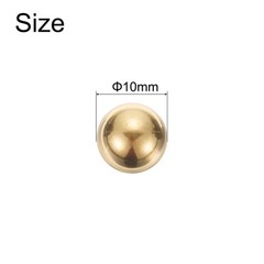 100pcs Precision Solid Brass Bearing Balls 10mm Industrial Brass Ball Spheres