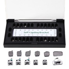 SANDENT Dental Ortho Brackets Brace Self-Ligating Mini Roth 022 Hooks 345