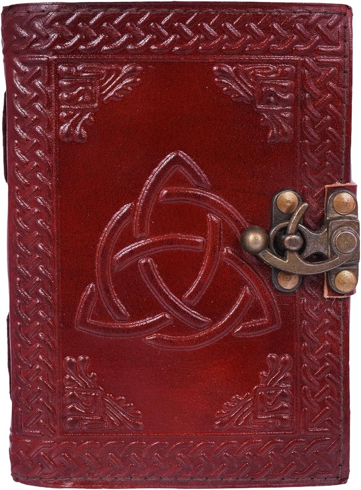 Multicolor Embossed Leather Journal – 5×7 Inch Handmade Notebook Artistic Cover