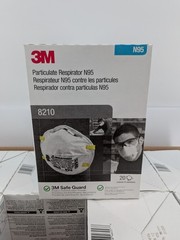 3M 8210 N95 Disposable Respirator Dust Mask | Case of 320 Masks | EXP 7/25 | New