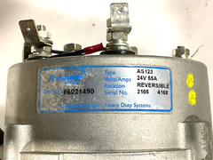GENUINE PRESTOLITE ALTERNATOR KOMATSU 859673S 66021490 66021493 24V 55AMPS