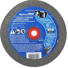 NEW Bench Grinding Wheel 6in x 3/4in x 1in for Grinding and Shaping Metal