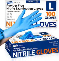 Medical Soft Max™ Nitrile Exam Gloves, 100 Count Latex-Free Powder-Free Non-Ster
