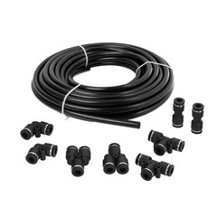 1/2″ Air Line Tubing Kit,1/2″OD DOT Nylon Hose 25ft and Push to Connect Fittings