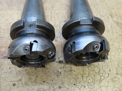 Lovejoy 4″ Indexable face mill 5 FL 1-1/2″ arbor on NMTB50 taper holder (@D104)