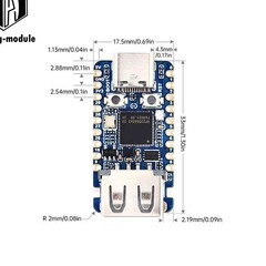RP2350-USB-A Development Board Based on Raspberry Pi RP2350A Type-C Interface