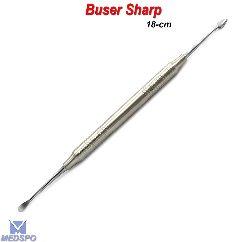 Dental Implant Surgical Instruments Buser Periosteal Elevator Double Ended New