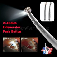 Dental LED E-generator Fiber Optic High Speed Handpiece 2Hole 4Hole Cartridge tr