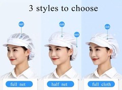 1pc Chef Hat Food Service Hairnets Kitchen Cooking Cap for Women HT001B1