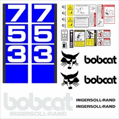 Bobcat 753 v3 SET Skid Steer Vinyl Decal Sticker – Aftermarket