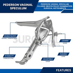 Extra Large Pederson Vaginal Speculum Surgical Medical Instruments German Grade