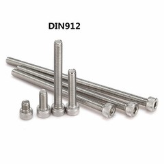 DIN912 10/20/50/100x M2 M3 M4 M5 Stainless Steel Hex Bolt Socket Cap Screws Head