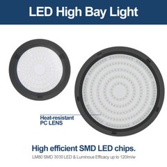 4Pack 300W UFO Led High Bay Light Industrial Commercial Factory Lighting Fixture