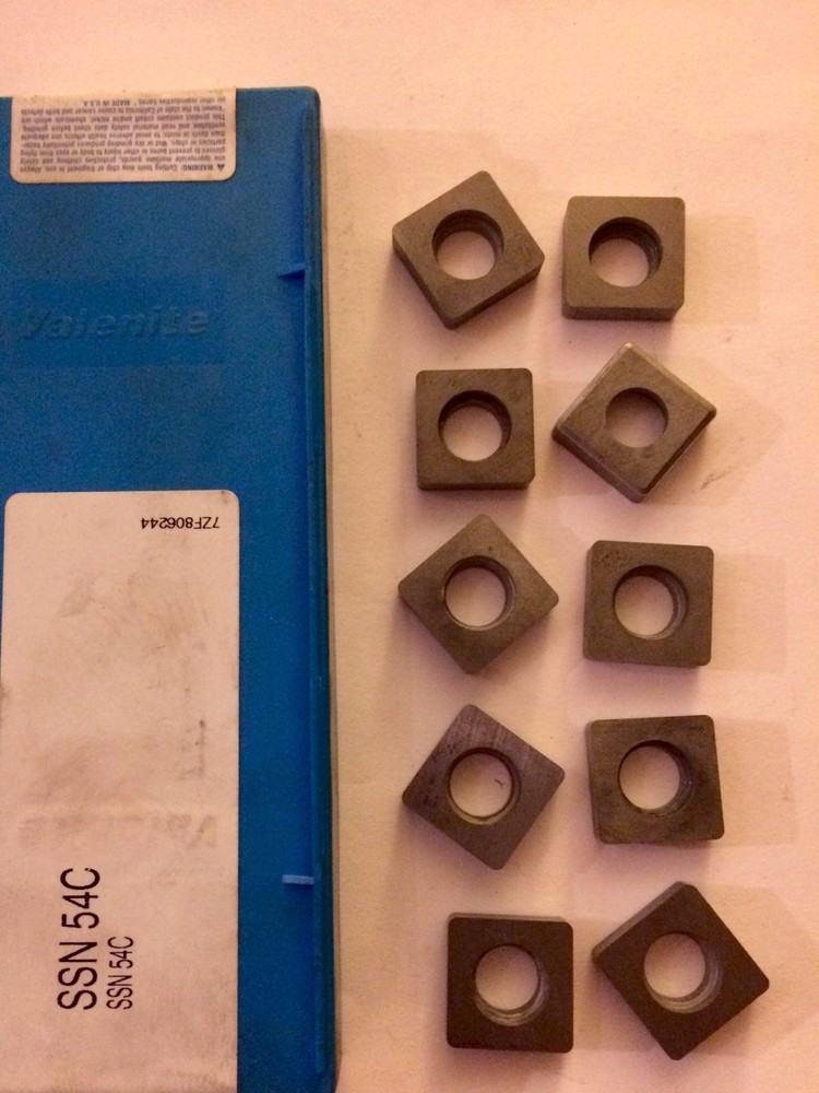 Walter Valenite Carbide Inserts – SSN 54C Qty 10- NEW