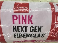 Owens Corning Pink EcoTouch Insulation R6.7 Roll 2” Thick 16” W 5.3 sq ft
