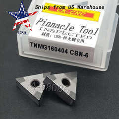 2pcs TNMG331/ TNMG160404 CBN-6 Hardened steel Insert made of boron nitride MTJNR