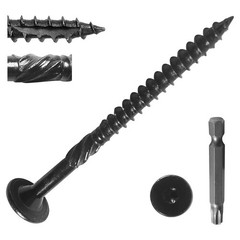 200Pcs Lag Screws #14 x 6 Inch Heavy Duty Structural Wood Screws Star Drive