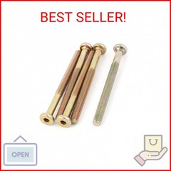 uxcell M6 x 70mm Threaded 1mm Pitch Hex Socket Head Cap Screws Bolts 5 Pcs