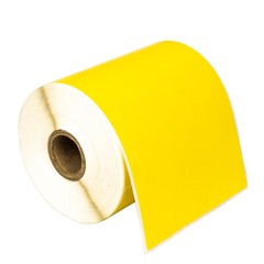 ZEBRA 4×6 COLOR (4″ x 6″) YELLOW Direct Thermal Labels – 1″ Core – (6) Rolls/250