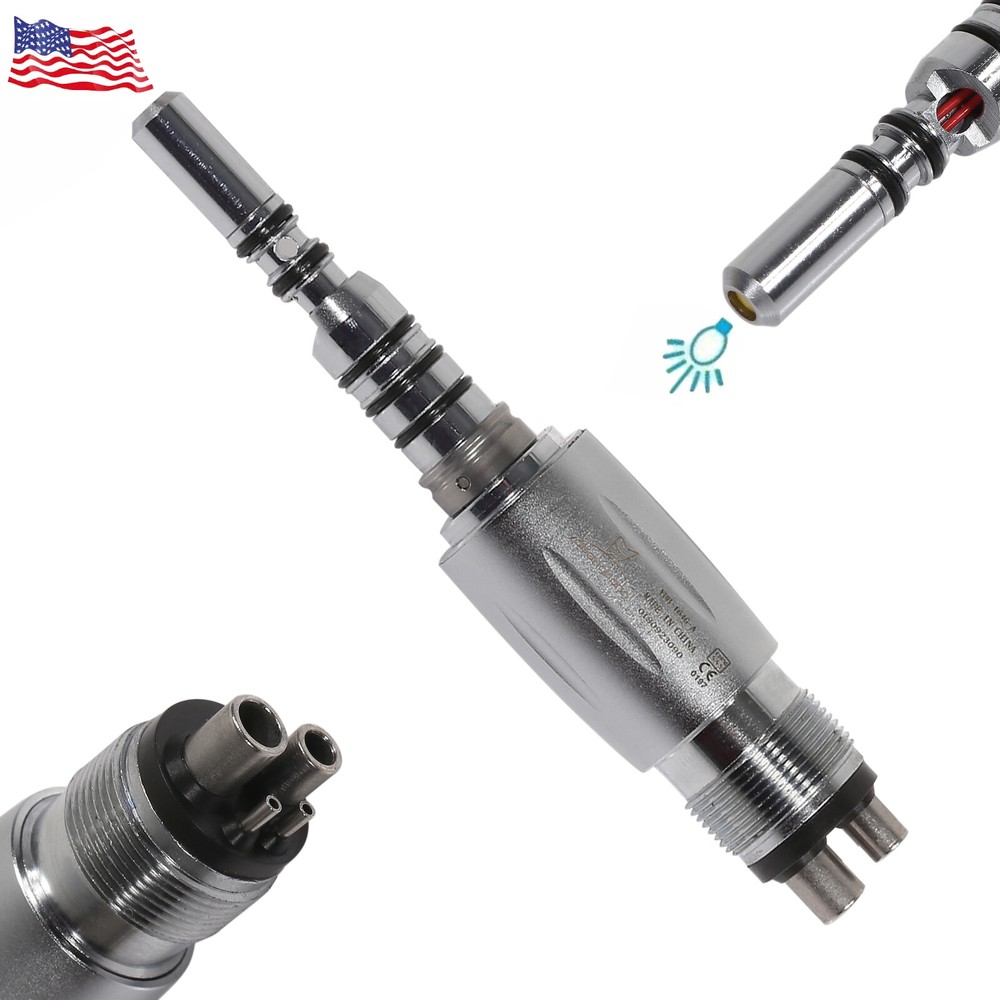 Dental LED E-generator Quick Coupler 4 Hole for Fiber Optic LED Handpiece YG4