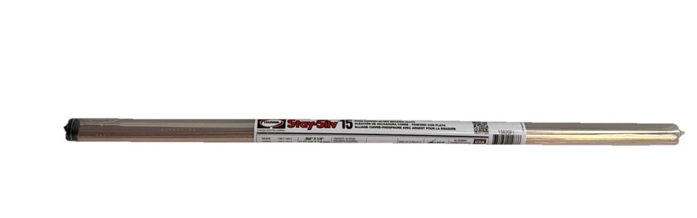 Harris Stay-Silv 15 .050″ x 1/8″ x 20″ Silver Brazing Alloy (Pack of 28 Sticks)